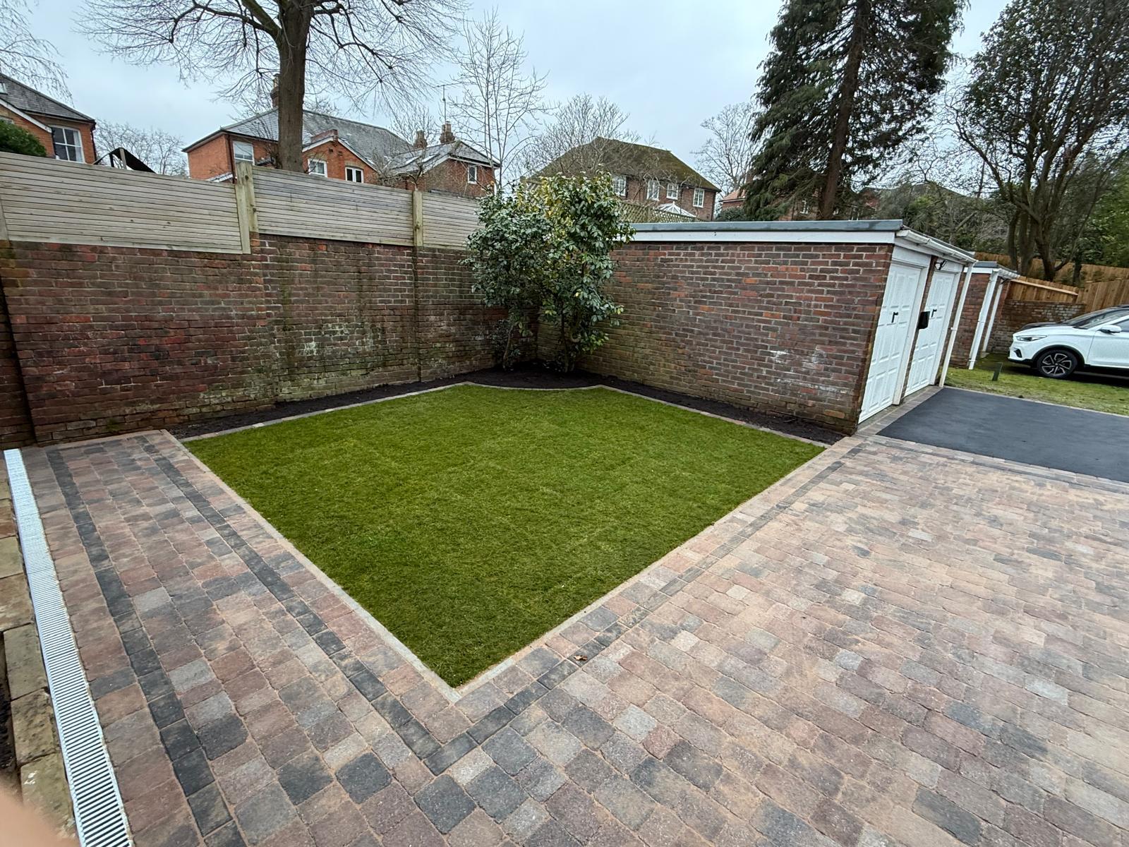 Client reviewed driveway work completed by JW Home Improvements Ltd in Warwickshire