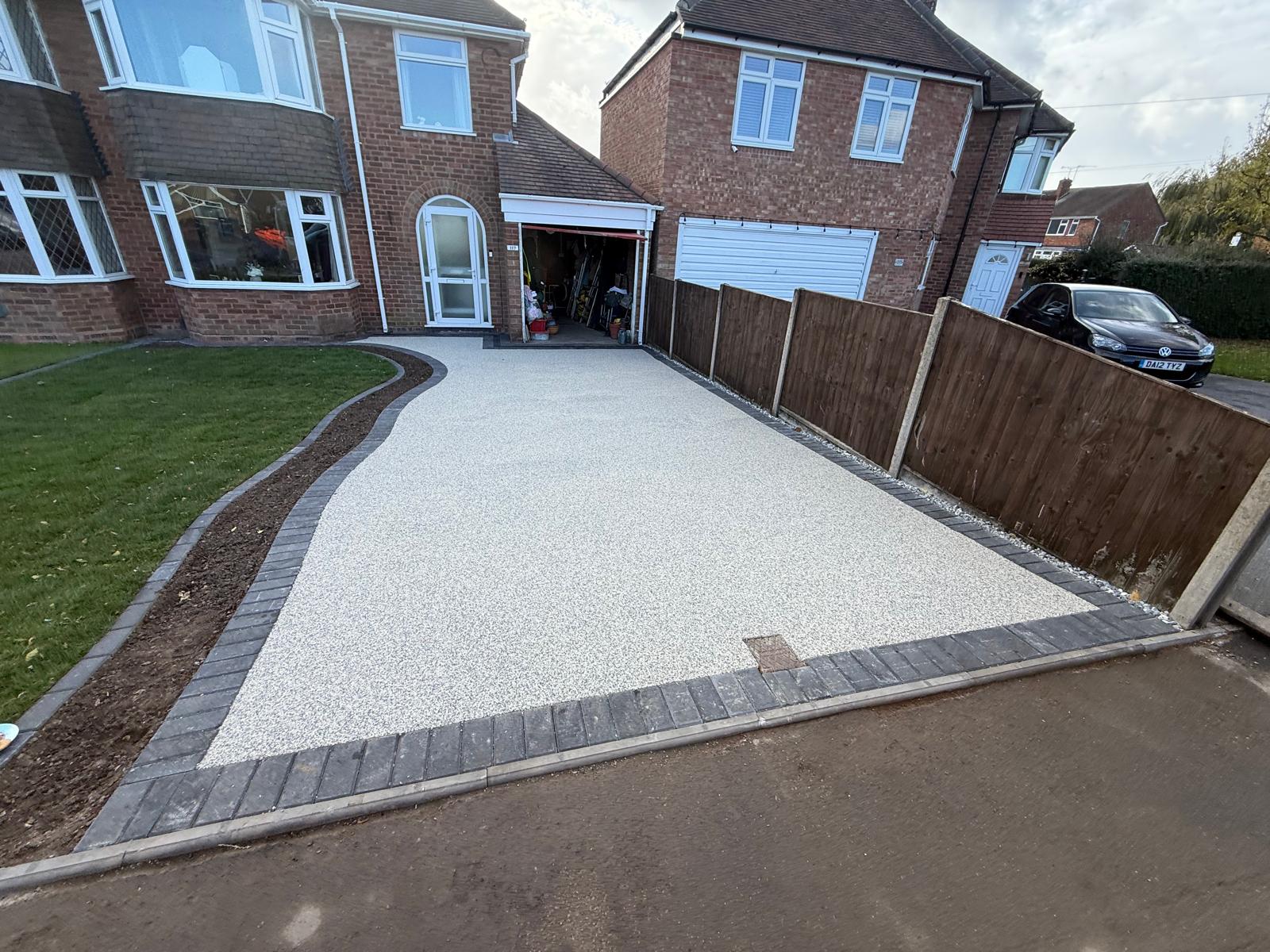 Completed Warwickshire driveway and hard landscaping work by JW Home Improvements Ltd