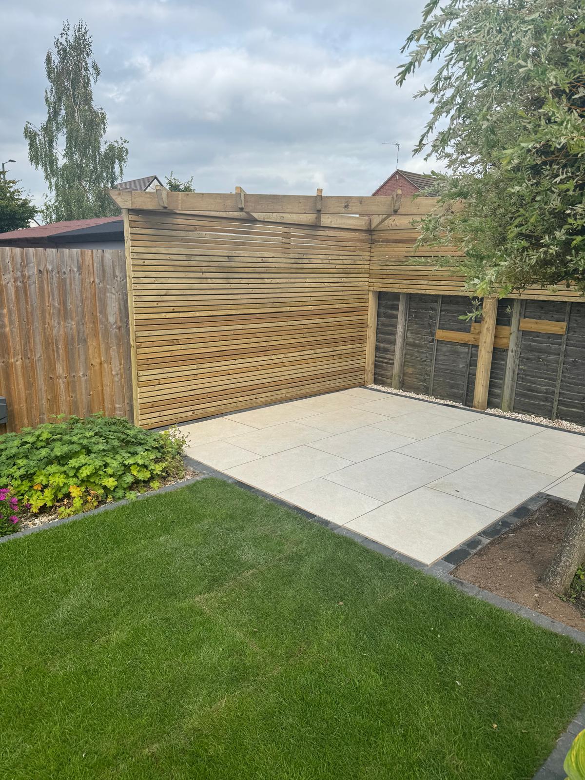Patio and path paving completed by JW Home Improvements Ltd in Nuneaton
